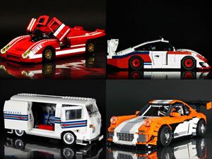 Increibles Porsche construidos con piezas de LEGO