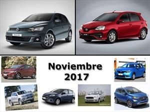 Los 10 autos más vendidos de Argentina en noviembre de 2017