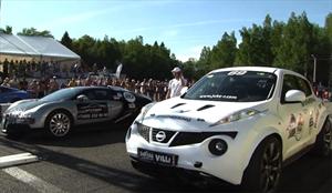 Video: Nissan Juke-R vs Bugatti Veyron