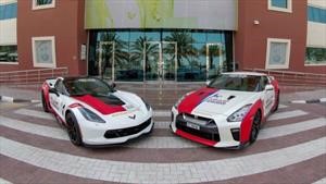 Nissan GT-R y Chevrolet Corvette Grand Sport son ambulancias en Dubai