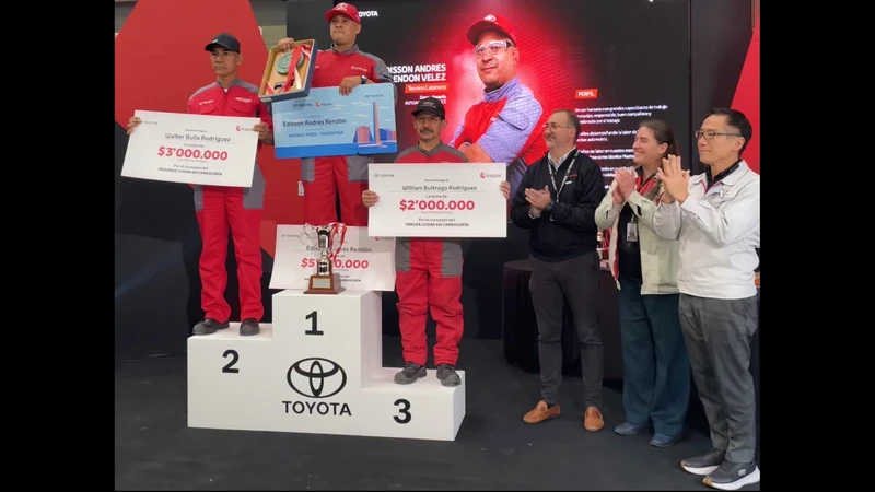Automotores Toyota Colombia anuncia los ganadores del Concurso Nacional de Habilidades 2025