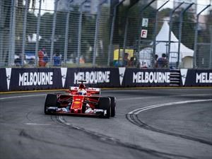 Vettel y Ferrari dan el golpe en el GP de Australia 2017