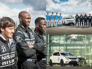 Pilotos de Nissan GT Academy y futbolistas del Manchester City intercambian trabajos