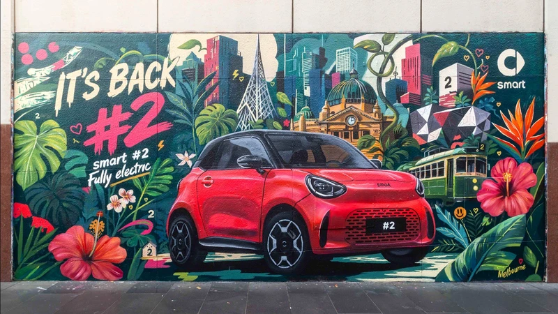 El Smart #2 se deja ver en murales de seis ciudades alrededor del mundo