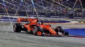 Ferrari gana el F1 GP de Singapur 2019, Vettel termina con su maldición