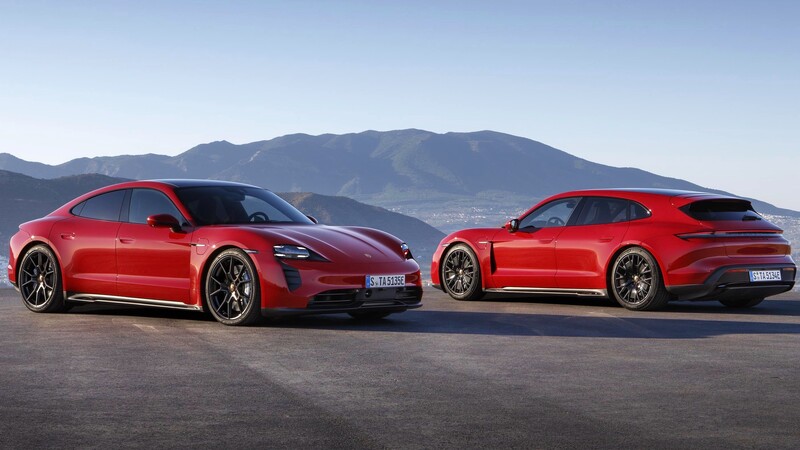 Porsche Taycan GTS y Taycan GTS Sport Turismo 2022, casi 600 hp y 500 kilómetros de autonomía