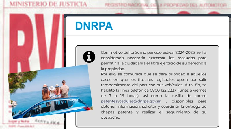 Vacaciones 2025 Qué hacer si no tenés chapa patente en tu auto