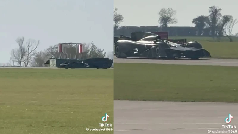 El extraño Batimóvil que Aston Martin probó hoy en Inglaterra