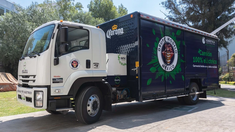 Así es el primer camión 100% eléctrico Hecho en México de Grupo Modelo