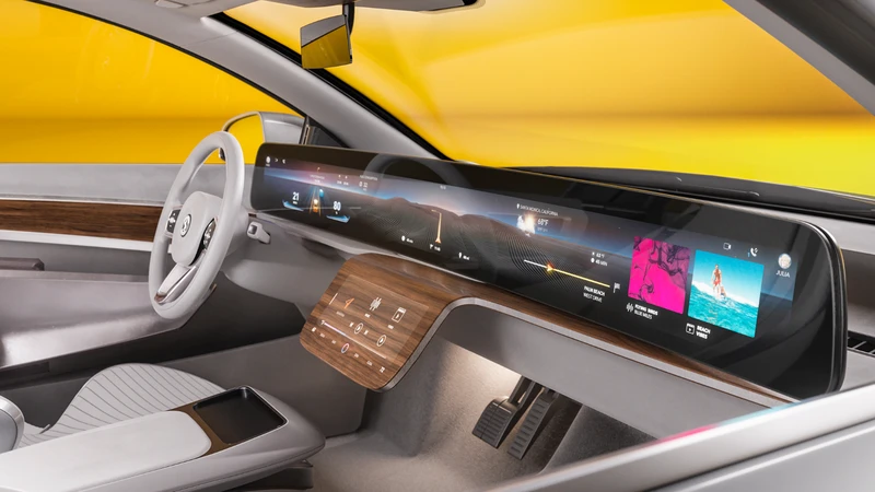Así es la nueva pantalla curva que busca revolucionar el interior de los autos