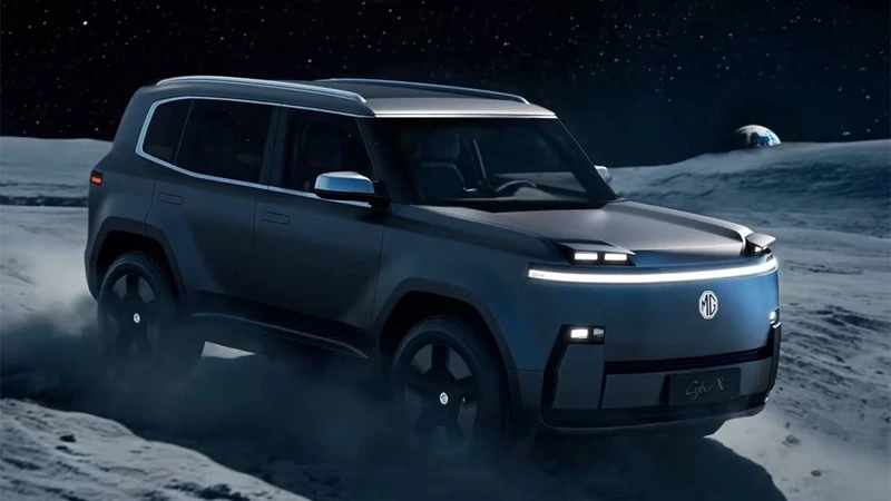 MG Cyber X, el atractivo SUV eléctrico con faros retráctiles que conquista Shanghái