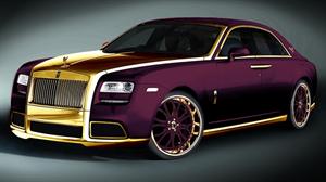 Rolls Royce Ghost Purple by Fenice Milano, con elementos en oro de 24k