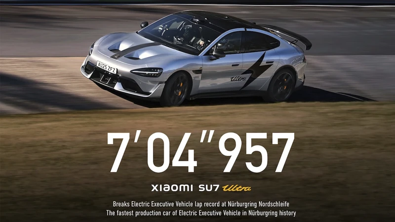 El Xiaomi SU7 Ultra volvió al Nürburgring y rompió el tiempo del Porsche Taycan Turbo y Rimac Nevera