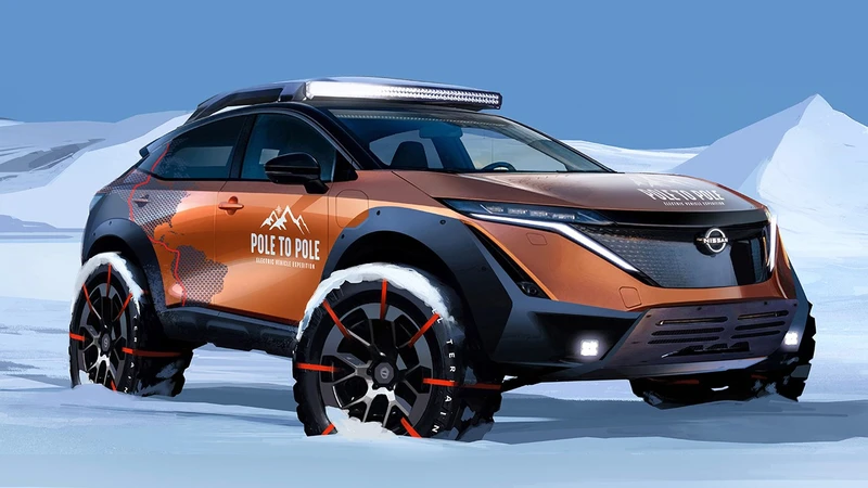 Un Nissan Ariya recorrerá cerca de 27.000 km en una expedición de Polo a Polo
