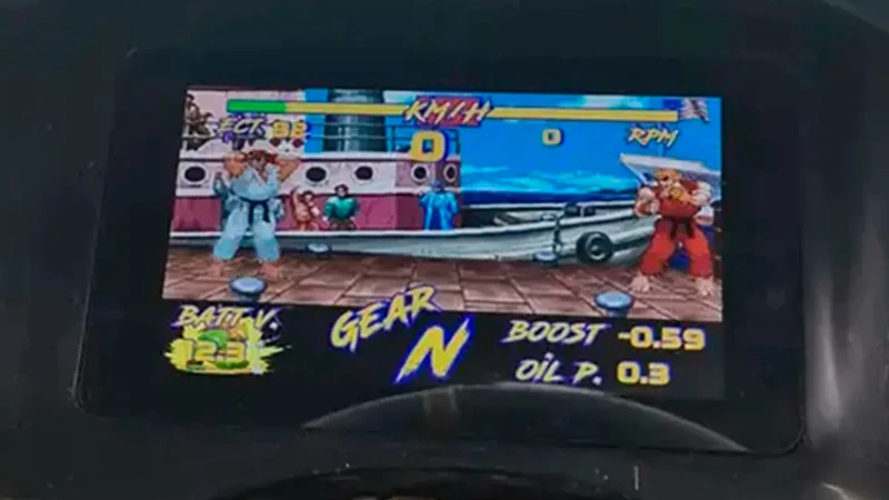 Display digital inspirado en Street Fighter