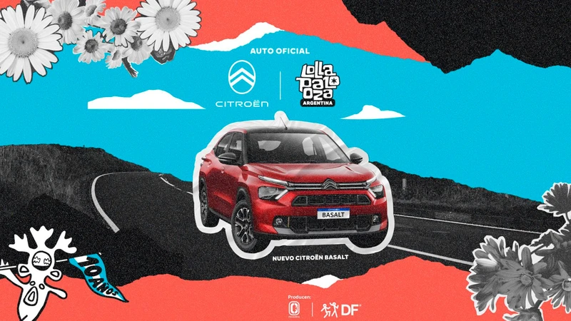 El Citroën Basalt estará en Lollapalooza Argentina