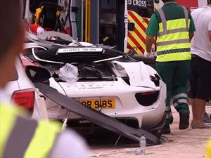 Desafortunado accidente de un Porsche 918 Spyder