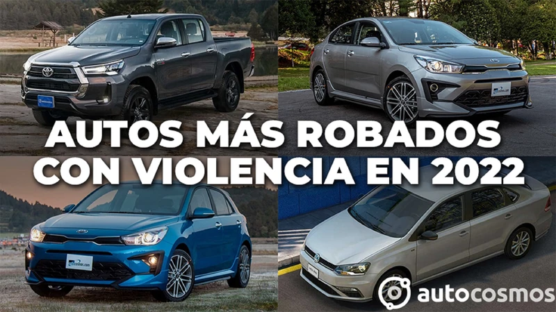 Los vehículos más robados con violencia en México durante 2022