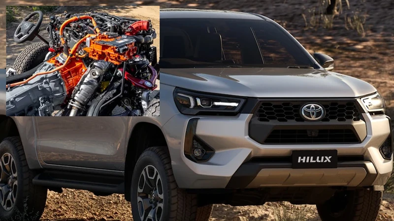 Así podría ser el motor de la Hilux híbrida