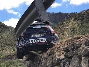 Espectacular accidente en el Campeonato Europeo de Rally
