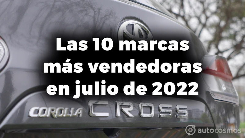 Las 10 marcas automotrices más vendedoras en Argentina en julio de 2022