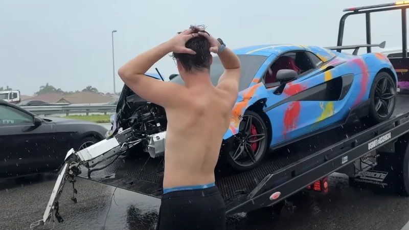 "Youtuber" se estrella en su McLaren 570S mientras transmitía en vivo