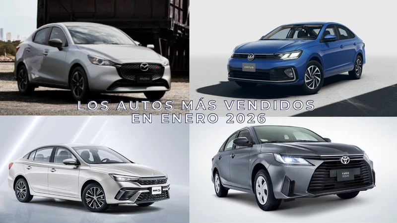 Los 10 autos más vendidos en enero 2026