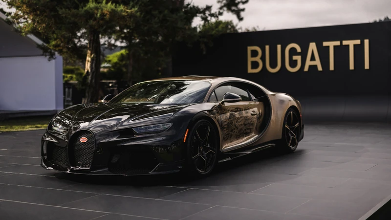 Bugatti convirtió al Chiron Super Sport en un cuadro lleno de bocetos