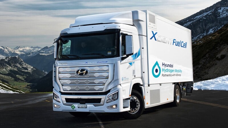 Hyundai entrega su primera flota de camiones eléctricos con celdas de hidrógeno