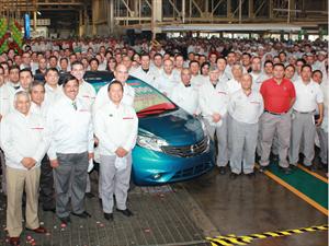Nissan celebra la fabricación de la unidad cuatro millones en la planta de Aguascalientes, México