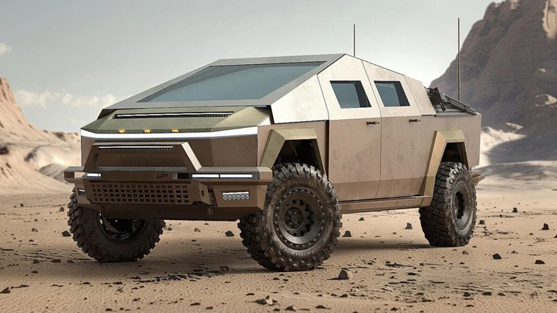 Tesla Cybertruck Sting adopta el estilo Mad Max con toque futurista