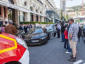Bizarro accidente de un Audi R8 en Mónaco
