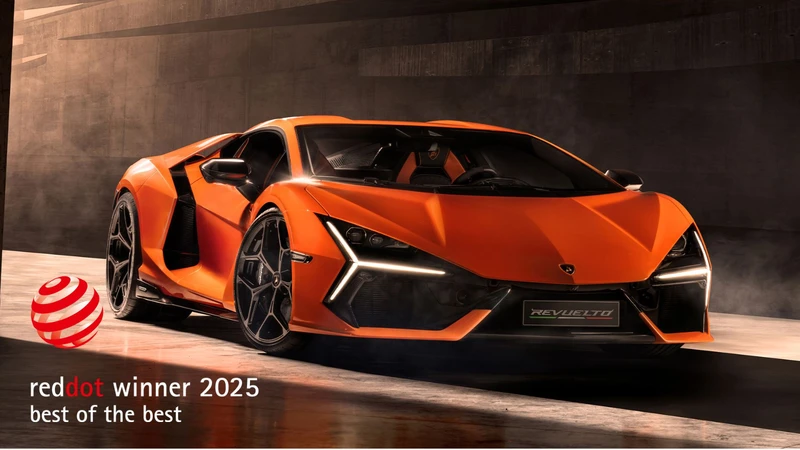 Lamborghini se impone en los Red Dot Awards 2025 con tres modelos híbridos