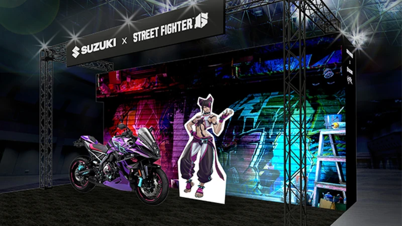 Suzuki lleva su GSX-8R inspirada en Street Fighter al Tokyo Game Show 2025
