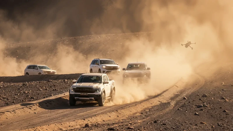 Chile: cinco Ford escalaron el Ojos del Salado