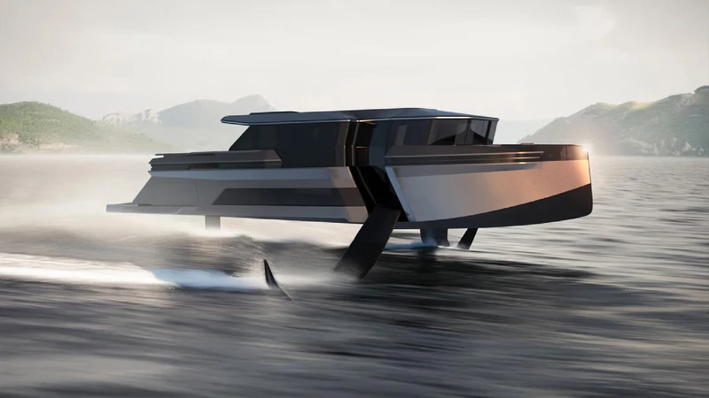 Foiler Ghost, el yate de fibra de carbono y titanio que puede va sobre el agua