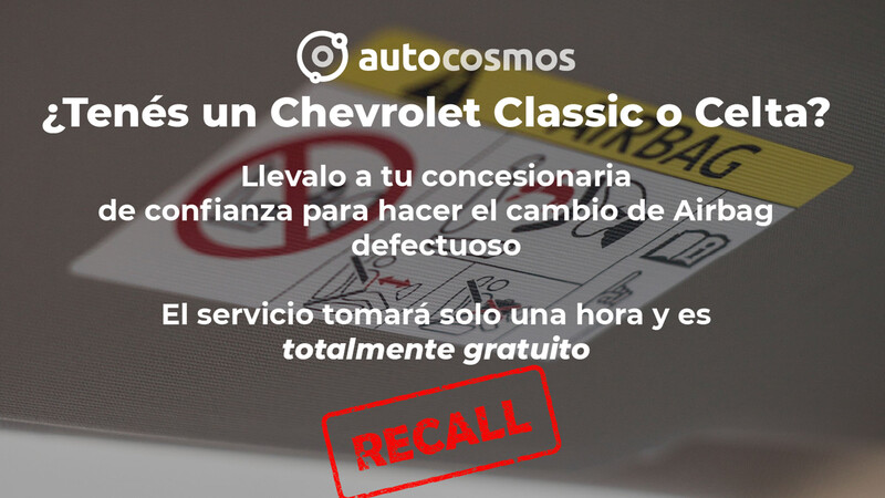 Recall para Chevrolet Classic y Celta
