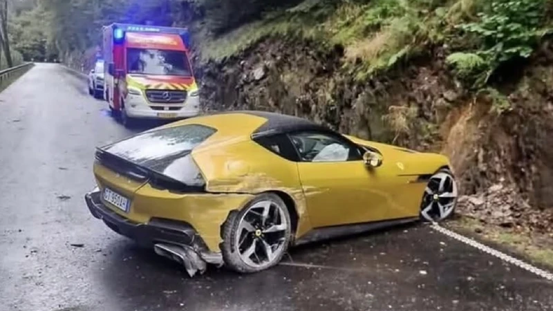 Ferrari 12Cilindri registra su primer accidente