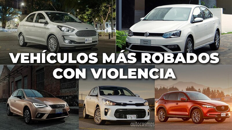 Los autos más robados con violencia de julio 2019 a junio 2020 en México