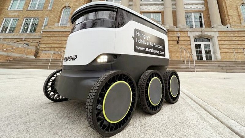 Las llantas sin aire de Goodyear serán usadas en robots autónomos