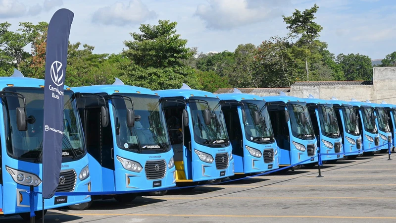 Bucaramanga incorpora buses Volkswagen Euro 6 al transporte público