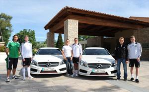 Schumacher, Rosberg y la Selección Alemana en el nuevo Mercedes-Benz Clase A