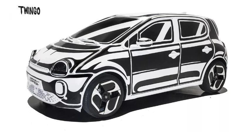 Renault Twingo E-Tech se convierte en obra de arte gracias a Joshua Vides