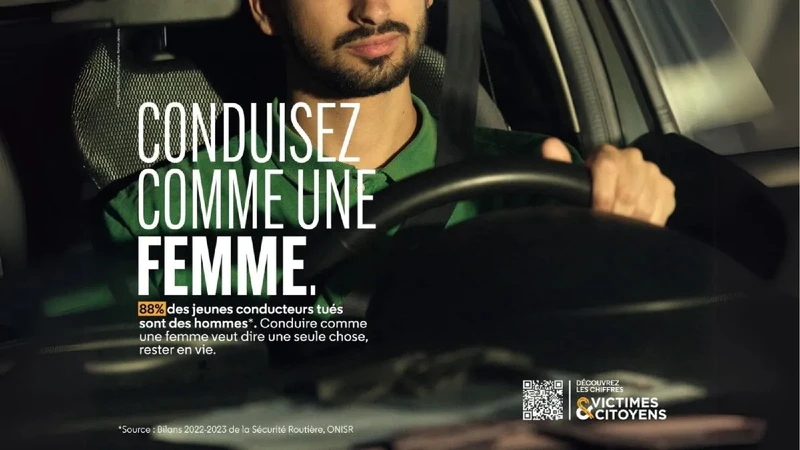 Conduce como una mujer, la campaña francesa de seguridad vial que ha generado controversia