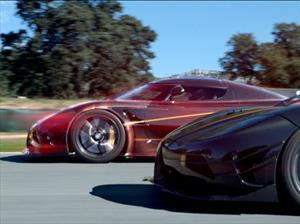 Aston Martin Vulcan y Koenigsegg One: 1 a toda velocidad en el Circuito Ascari