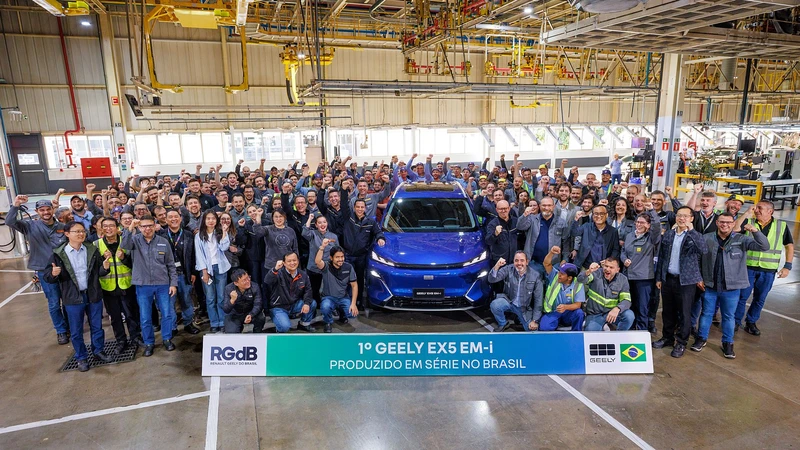 Geely inicia producción en Brasil y fabricará el EX2 eléctrico desde diciembre