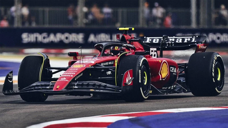 F1 2023: Carlos Sainz y Ferrari cortan la racha de Verstappen en Singapur