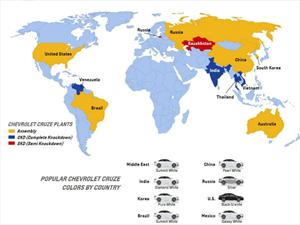 Se han vendido más de 3 millones de Chevrolet Cruze en el mundo