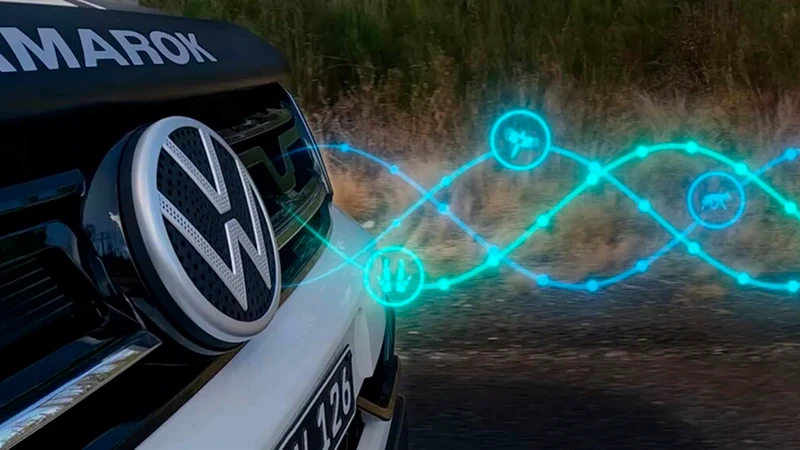 VW desarrolla un logo frontal que podría espantar a los animales