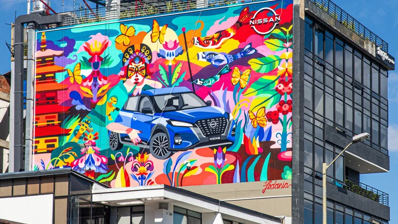 Nissan Kicks, verdadera obra de arte urbano